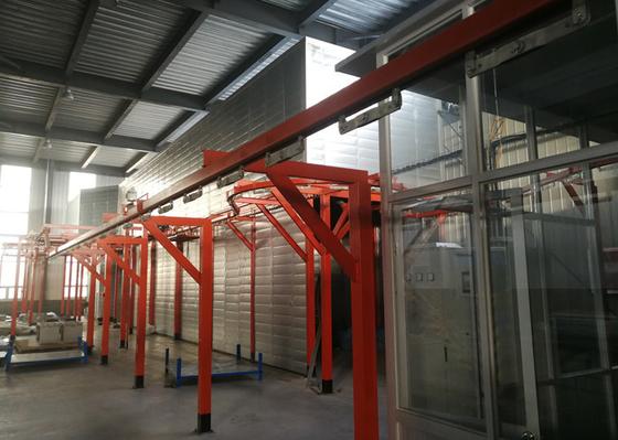 Professional Steel Substrate Automatic Powder Coating Machine With 2 Reciprocator