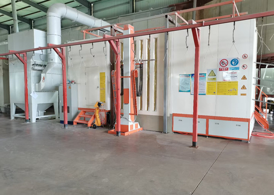 Steel Substrate Powder Coating Spray Booth Small Footprint Long Service Life