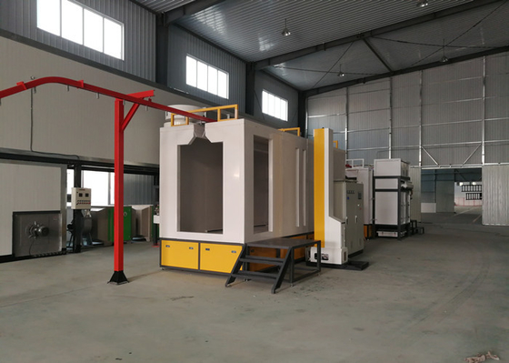 CE Aluminium Powder Coating Plant / Automatic Powder Coating System Gas LPG Oil Heating