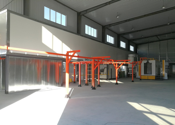 CE Aluminium Powder Coating Plant / Automatic Powder Coating System Gas LPG Oil Heating