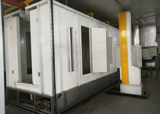Professional Steel Substrate Automatic Powder Coating Machine With 2 Reciprocator