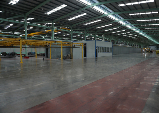 Free Conveyor Automatic Powder Coating Plant line For Aluminium Profile