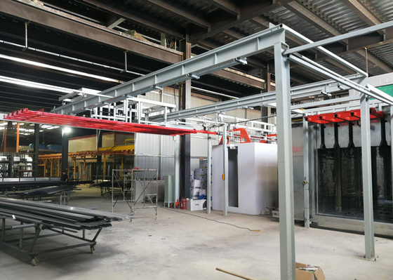 40KW~60KW Automatic Powder Coating Plant For Metal Products