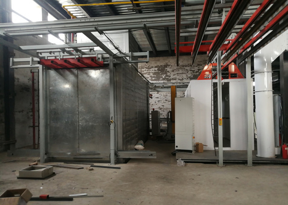 Industrial PLC Powder Coating Machine Oven For Compact Electrostatic Spraying Line