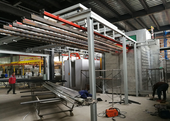 Industrial PLC Powder Coating Machine Oven For Compact Electrostatic Spraying Line