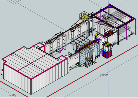 High efficiency Gas Powder Coating Curing Oven For Powder Coating Line