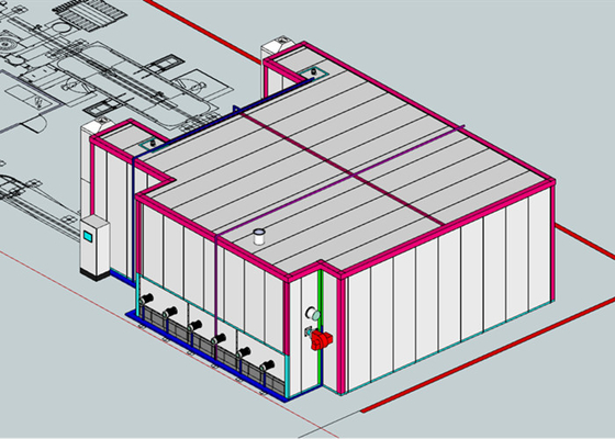 High efficiency Gas Powder Coating Curing Oven For Powder Coating Line