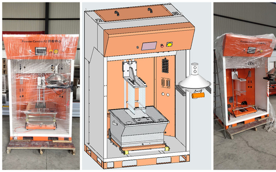 PLC control Fast Color Change Powder Feed Center For Powder Recovery
